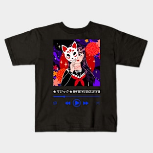 Fontaine Exclusives Masked Anime Girl Logo #26 Kids T-Shirt